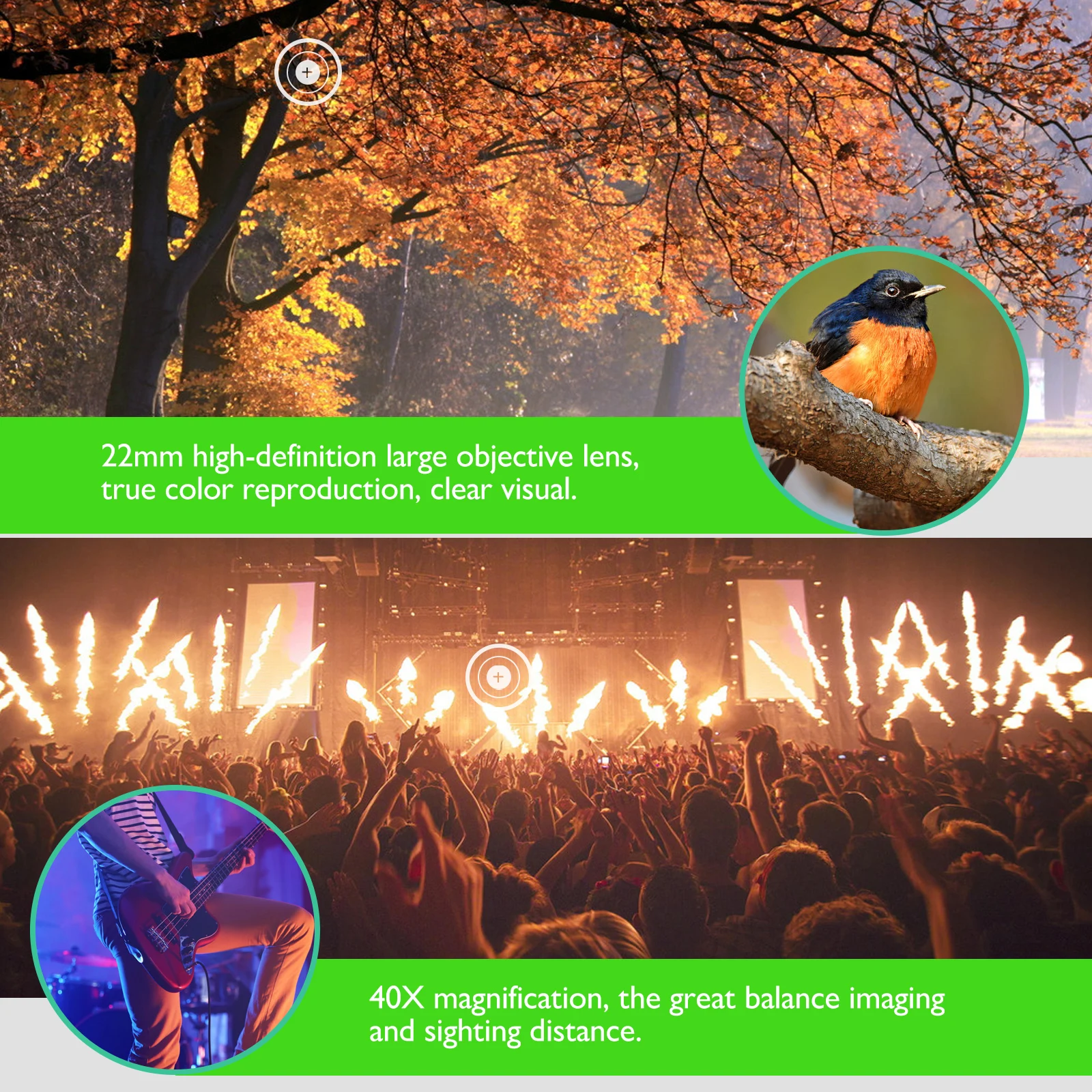 

Outdoor Use Telescope Telescopes Night Vision Major for Kids Black Travel