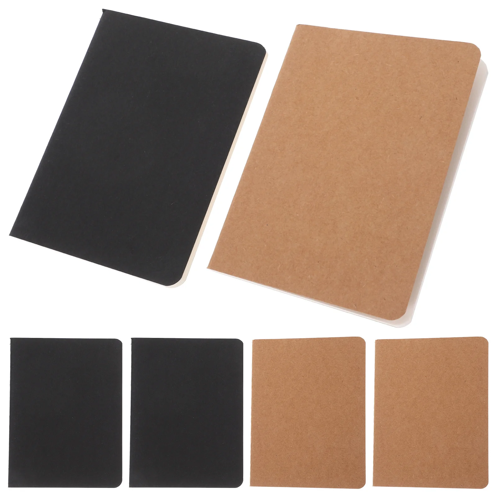 6pcs A6 Blank Notebook Unlined Journal For Drawing Sketching Writing Thick Paper Portable Small Journal Travelers Notebook