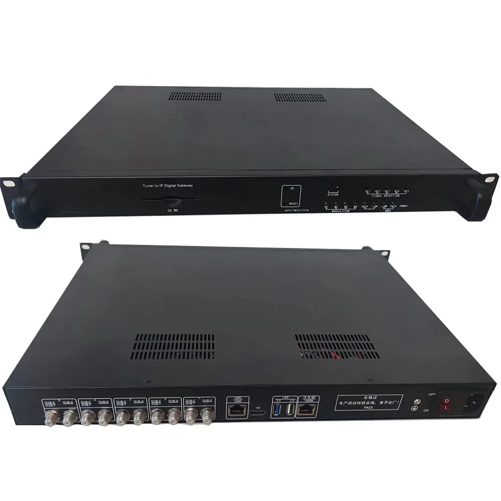 2026 Premium  Tuner (Dvb-S/S2/Dvb-T/T2/Dvb-C) To Ip (Udp/Http/Rtsp) 5-Channel Dvbt2 Tuner To Ip Gateway Stream Receiver