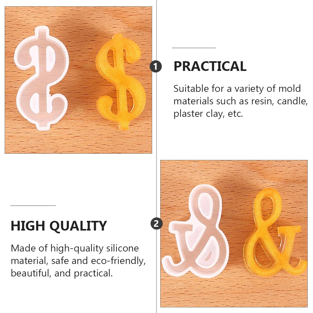 

4Pcs Symbol Mold Crystal Drop Silicone Design Handmade DIY Jewelry Making Mold Soft Easy Clean Epoxy Resin Craft Ornament Mould