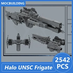 UNSC Paris Class Heavy Frigate Model Moc Building Blocks Diy Assemble Bricks Space Series Display Collect Toy Xmas Gifts 2542PCS