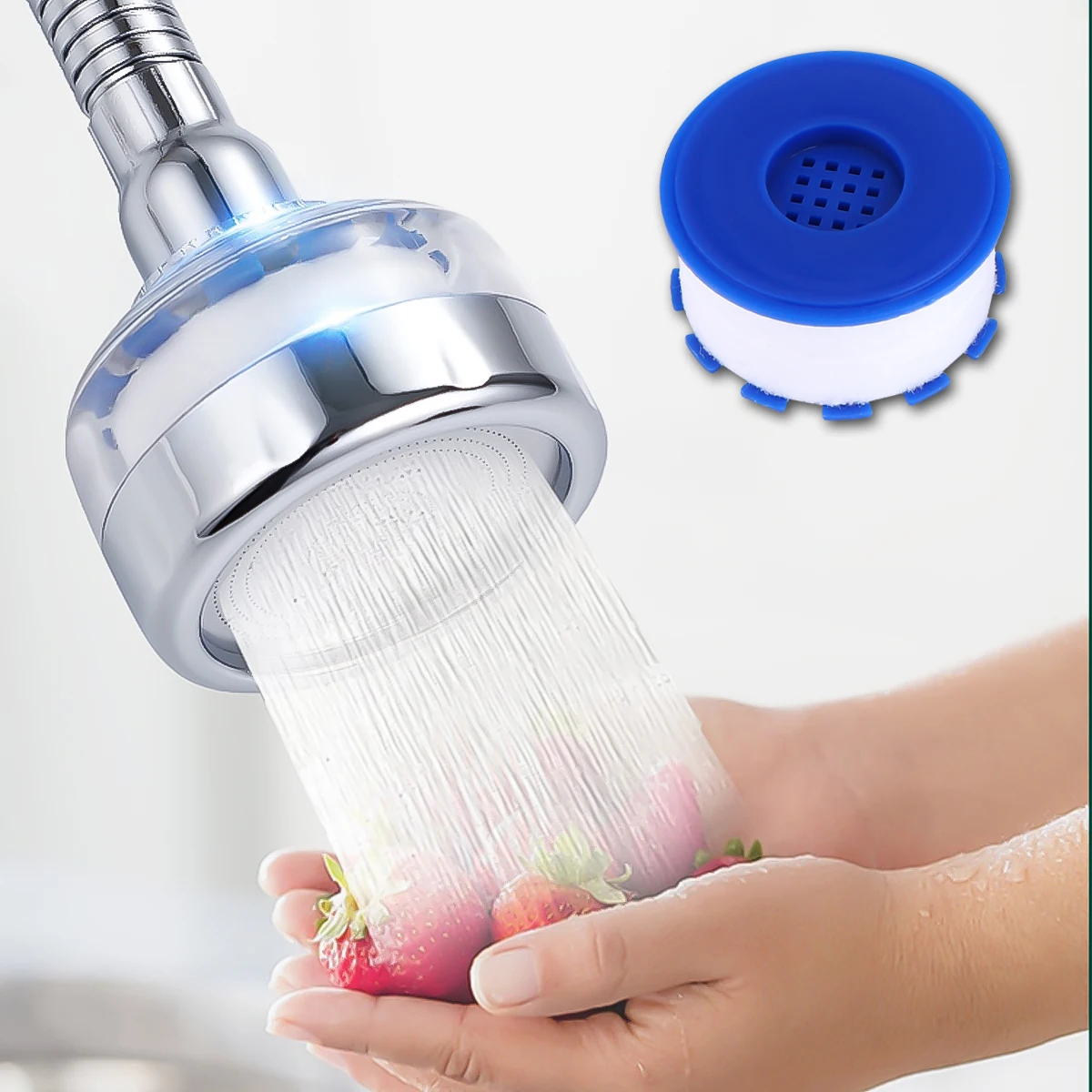 

3Pcs Durable Faucet Filters Pp Cotton Tap Water Filter Effective Impurities Removal Kitchen Bathroom Accessories