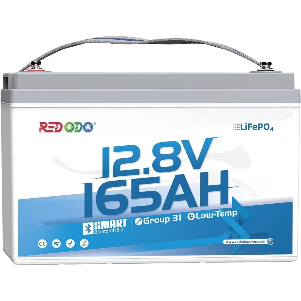 

Аккумулятор LiFePO4 12 В, 165 Ач с Bluetooth, BMS, 2112 Втч — мощность лития с длительным сроком службы для автофургонов, морских, солнечных батарей