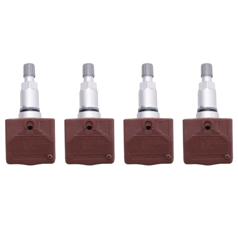 4X 13348393 TPMS Tire Pressure Sensor For Opel Zafira C Astra Insignia 433Mhz