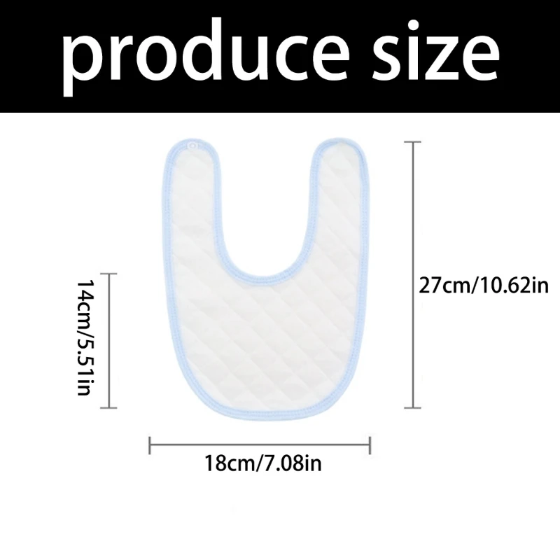 Bavaglini per neonati Bavaglini per sbavature in cotone tinta unita con bottone a pressione Asciugamano morbido e assorbente Bavaglini per neonati in cotone