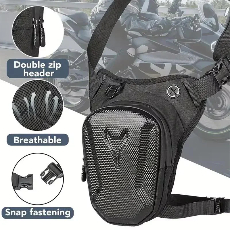 

Universal Motorcycle Drop Leg Bag Ideal for Riding Cycling Casual Outings Travel Outdoor Activities | Waterproof Pocket Design