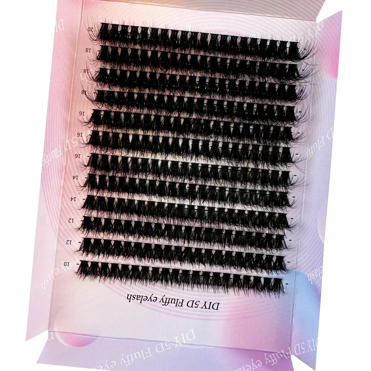 CC Curl Long DIY Fluffy Eyelash Extension  Individual Lashes Mixed Tray Faux Mink False Lash Clusters Extensions back-to-school