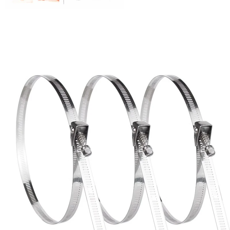 

304 live buckle stainless steel cable tie, the clamp can be loosely refunded after disassembly