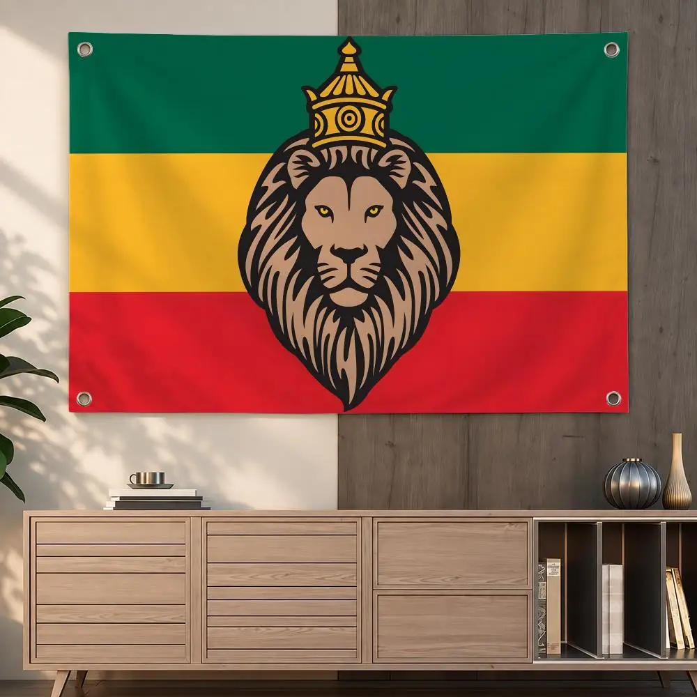 Reggae Culture Banner Design Rasta Lion flag Flags Indoor Outdoor Wall Hanging Flag Decor Banner Wall Decor