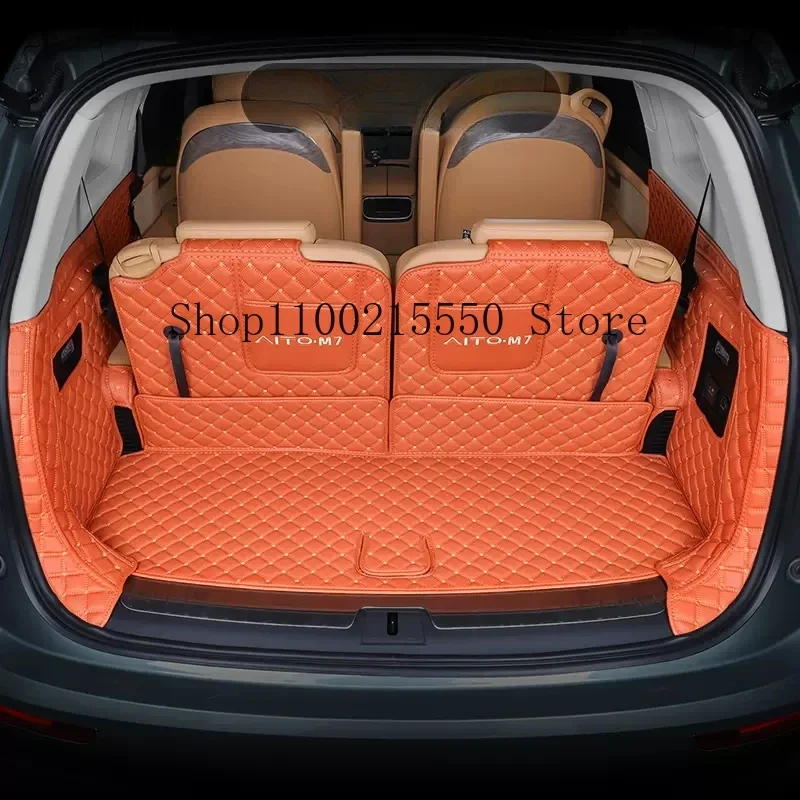 

For HUAWEI AITO M7 2023 2024 Six Seats Accessories Car Trunk Mats Cargo Liner Rear Tailbox Anti-dirty Protection Cover