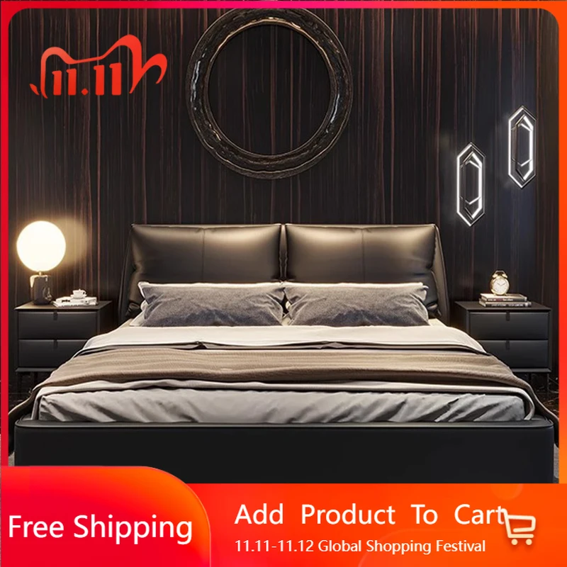 

Luxury Sleeping Bed Bedroom King Size Modern Sofa Platform Massage Bed Princess Design Letto Matrimoniale Lounge Suite Furniture