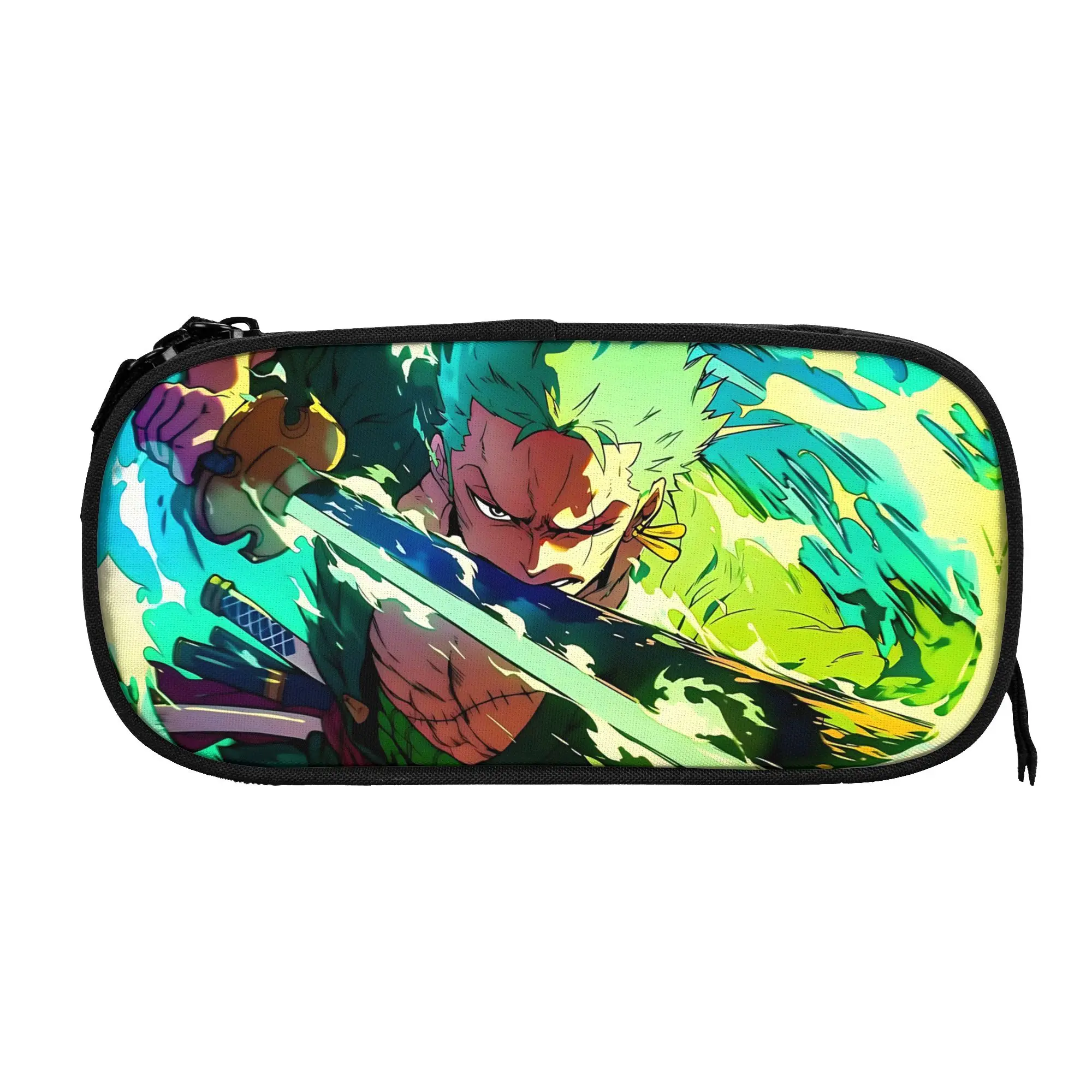 Custom Anime One piece Theme Large Capacity Bags for Child  School Pencil Bag for Boys Gilrs Kids