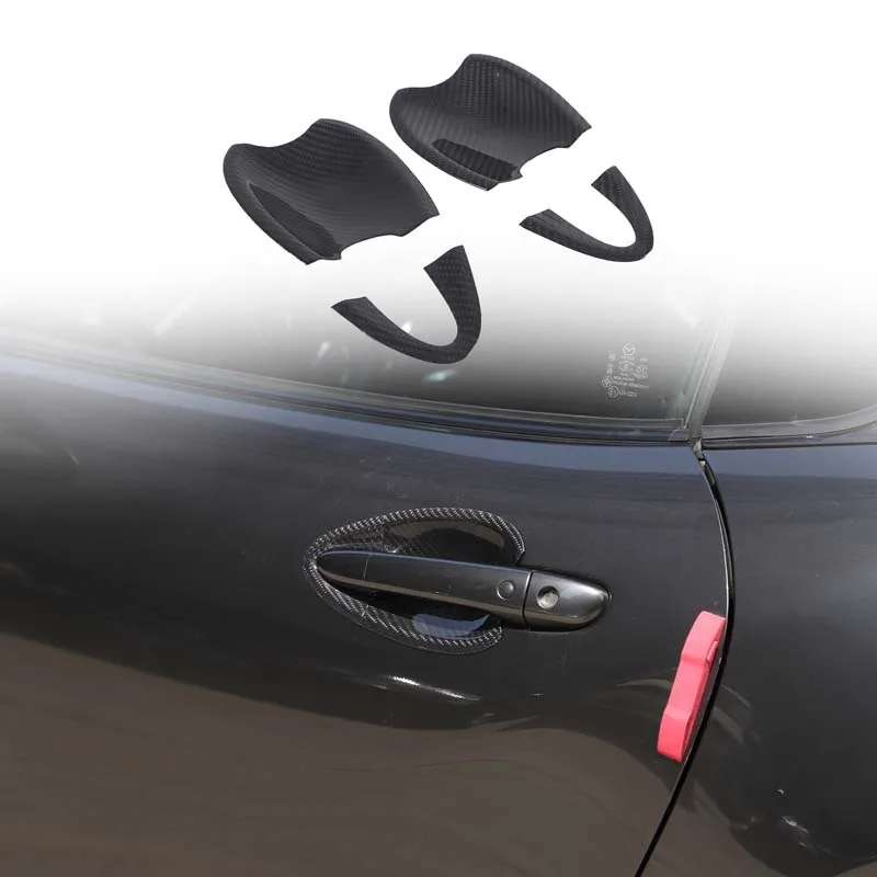 

Настоящее углеродное волокно для Mazda MX-5 ND 2016-2025, внешняя ручка автомобиля, дверная чаша, декоративная наклейка, внешние аксессуары автомобиля