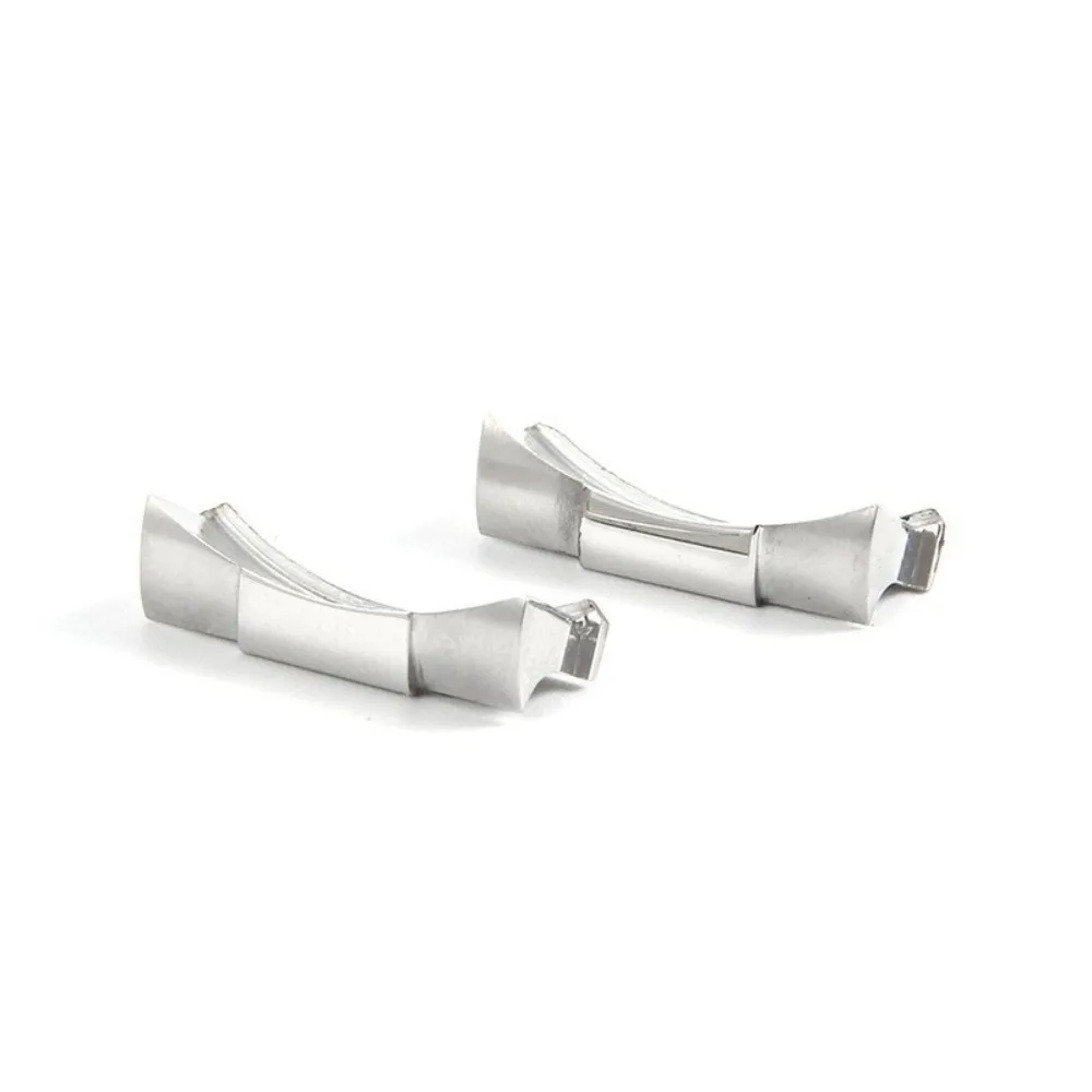 Stainless Steel Watch Strap End Link 20mm Metal Wristband Curved End Bracelet Adapter Watch Lug End Piece Watch Accessories