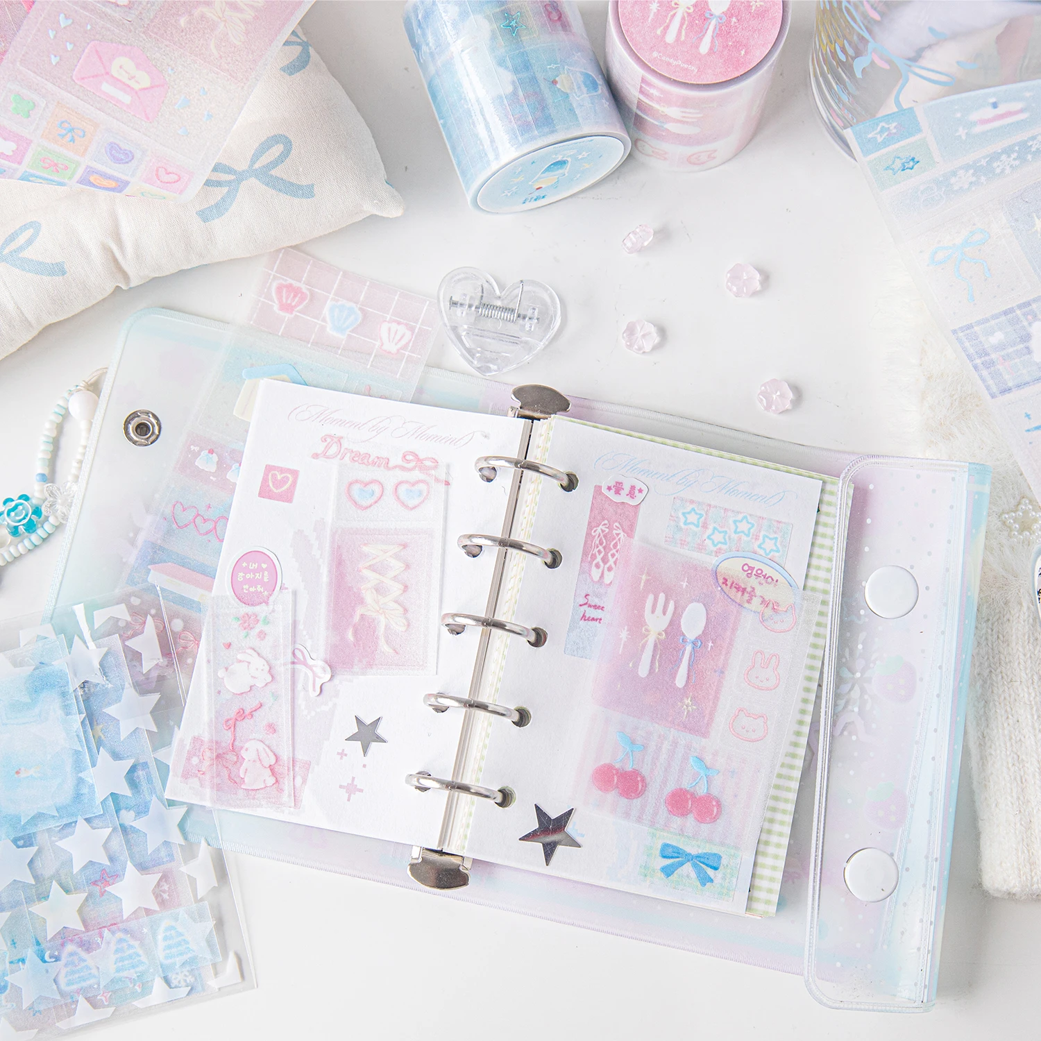 2 m/Rolle Kawaii INS Muster Funkelndes Sand PET Stanzband Kreatives Handbuch Collage Dekorative Materialien Briefpapier Aufkleber