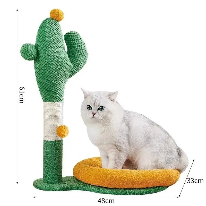 New Cactus Cat Climbing Frame Multifunctional Tree Stable Simple Pet Supplies Toys Standing Floor