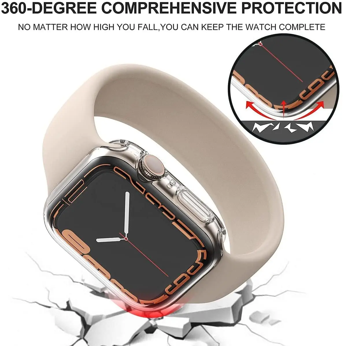 Strap for Apple watch band 45MM 44MM iwatch 41MM 40MM wrist bracelet Screen Protector Case Apple Watch Serie 8 7 SE 6 5 4 3 band