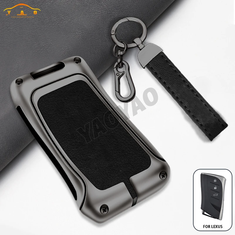 Car Zinc Alloy Leather Key Cases Holder Cover For Lexus NX ES UX US RC LX IS 250h RX 350h LS 450h 260h 300h UX200 LM350H LM500H