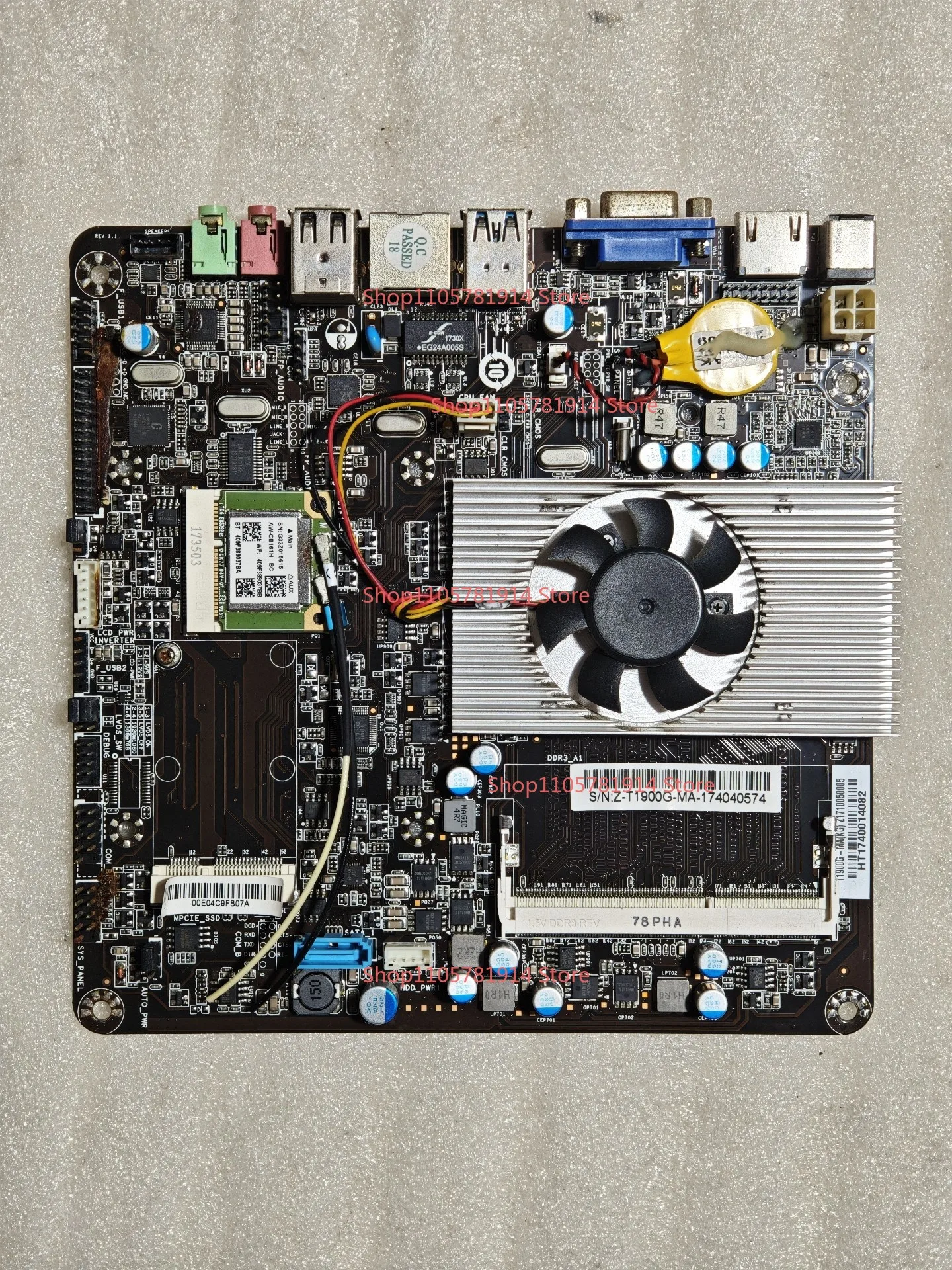 ForT1900G-MA All-in-one Main Board, Specification 17x17, J1900 Quad-core Processor