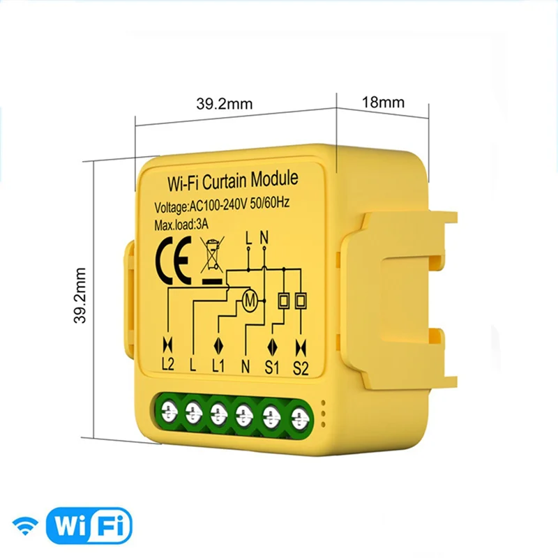 Moduł przełącznika kurtyn AS95-5X Tuya Smart WIFI, sterowany roletami, silnik do rolet, aplikacja Smart Life, kompatybilny z Alexa i Google.