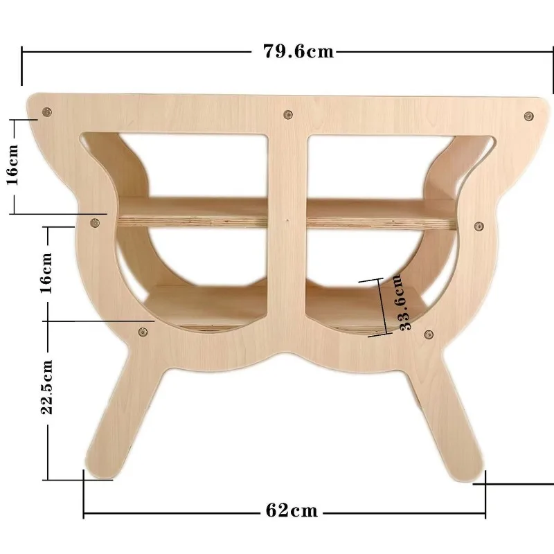 Nordic style special-shaped shelf butterfly-shaped house, play house storage toys hollowed out easy to take shelves