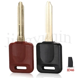 Jingyuqin accensione Transponder Remote Car Key Shell per Nissan Teana Versa Livina Sylphy Tiida Sunny March X-trail ID46 Chip