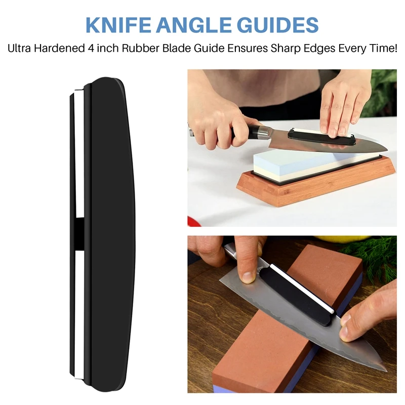 Top Deals 2PCS Knife Sharpening Guide Random Knife Sharpener Angle Grinding Clamp For Whetstone Sharpening Guide Tool