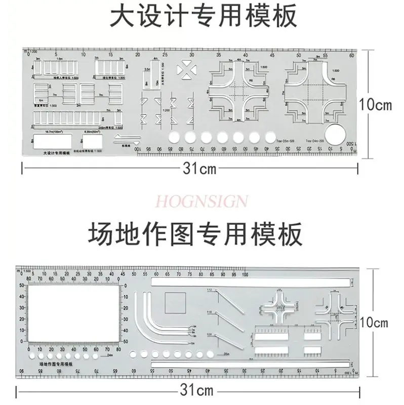 

1 шт., специальный шаблон для экзамена архитектора, большой дизайн, схема рисования, специальный шаблон для рисования, линейка