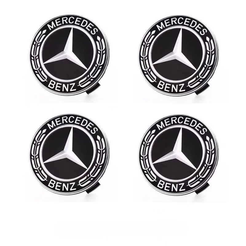 4PCS 75mm Car Wheel Center Cap coprimozzo accessori per Badge per Mercedes benz AMG C E S GLE CLC Class W204 W203 W205 W124 W221