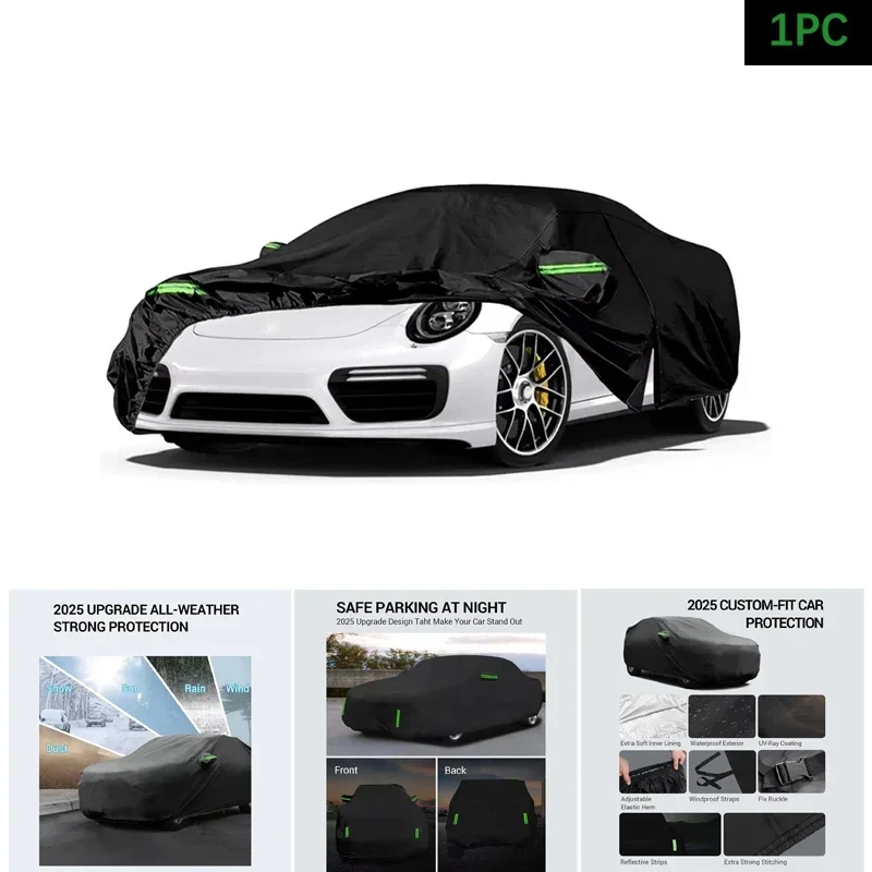 

Waterproof Car Covers Custom W/Zipper Door Windproof Dustproof and UV Proof All Weather Protection For 2006-2023 Dodge Charger