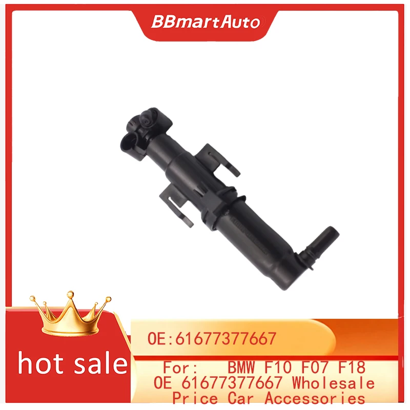 

61677377667 BBmart Auto Parts 1 pcs Headlight Washer Nozzle For BMW F10 11 07