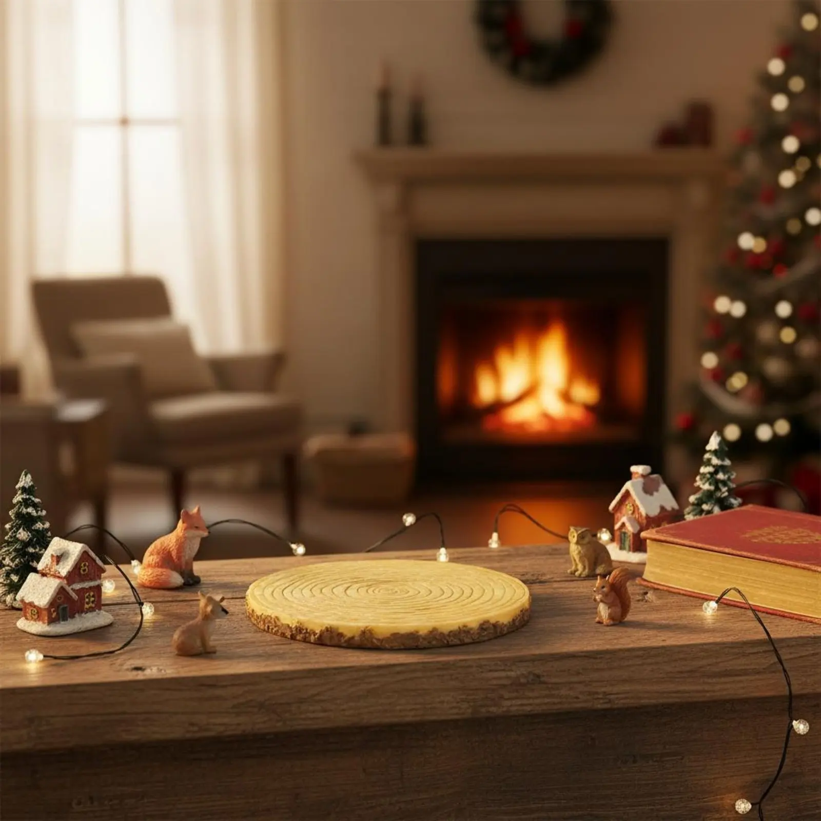 Figuras de Pastores y Criaturas, Regalo Sentimental, Set de Nacimiento Navideño, Diseño Rústico, Pesebre de Resina