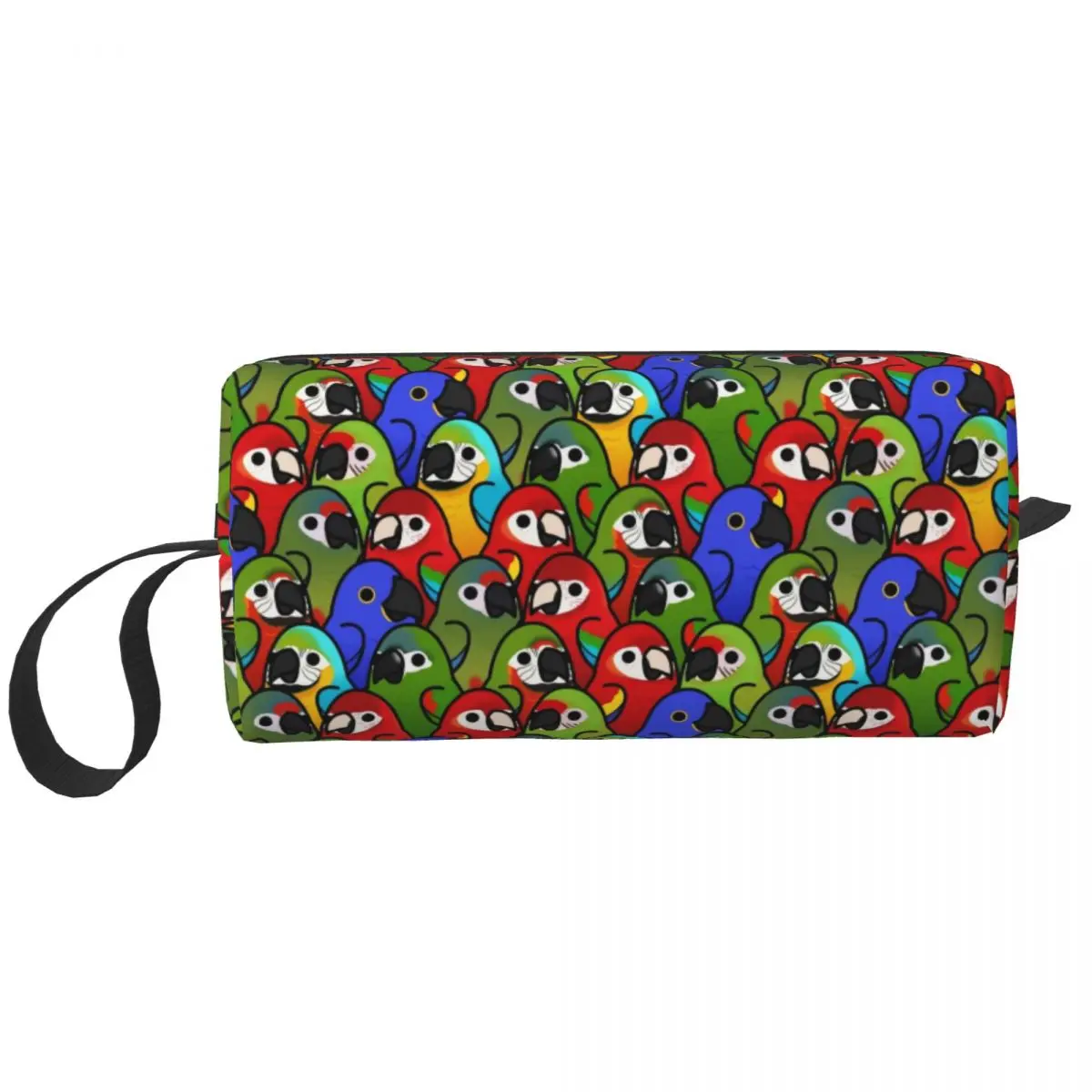 Custom Macaw Squad Travel Cosmetic Bag for Women Parrot Birds Toiletry Makeup Organizer Ladies Beauty Storage Dopp Kit