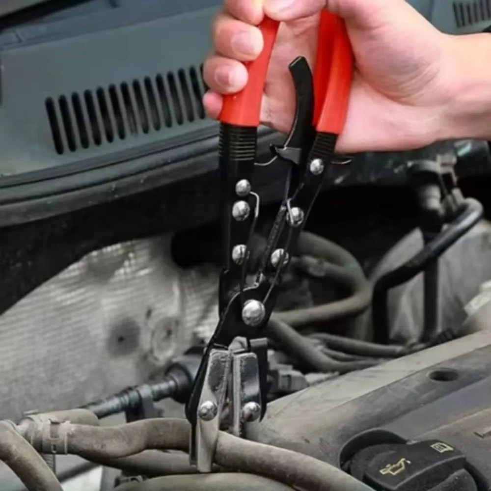 

8/10/12 Inch Automotive Hose Clamp Pliers Automatic Locking Adjustable Oil Hose Pliers Anti-Slip Handle Auto Repair Tool