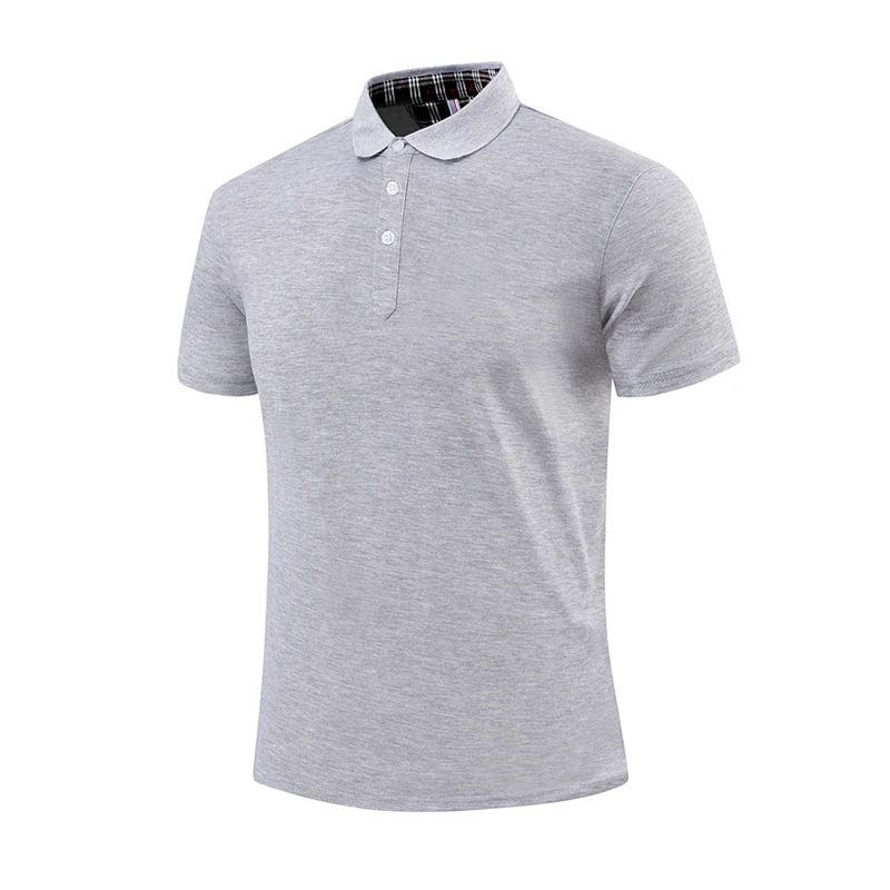 Summer Simplicity Solid Men T Shirt New Breathable Fashion Flip Collar Tops Comfort Commercial Affairs Casual Polo Shirt Men