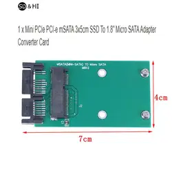 Hot Sale 1Pc Mini PCIe PCI-e MSATA 3x5cm SSD To 1.8