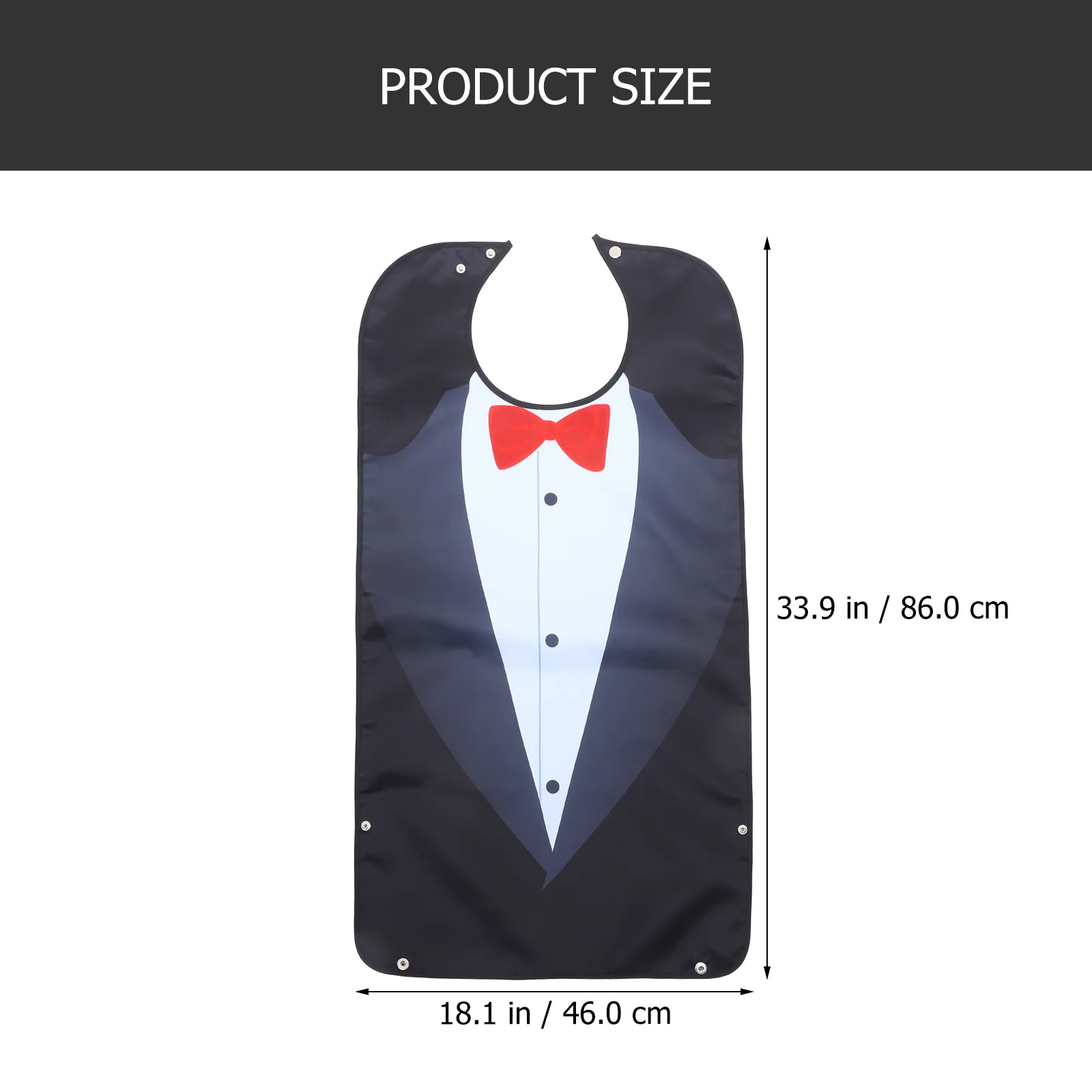 Adult Eating Bib Waterproof Reusable Adjustable Elderly Neck to Leg Bib for Seniors Men Women Daily Use Gift for Father Grandpa