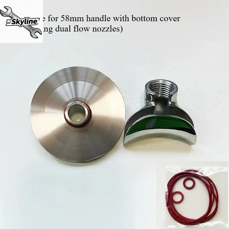 Applicable To Bottomless Handle Modified Double Single Shunt Nozzle Quick Dismantling 58mm Coffee Handle Dual-purpose