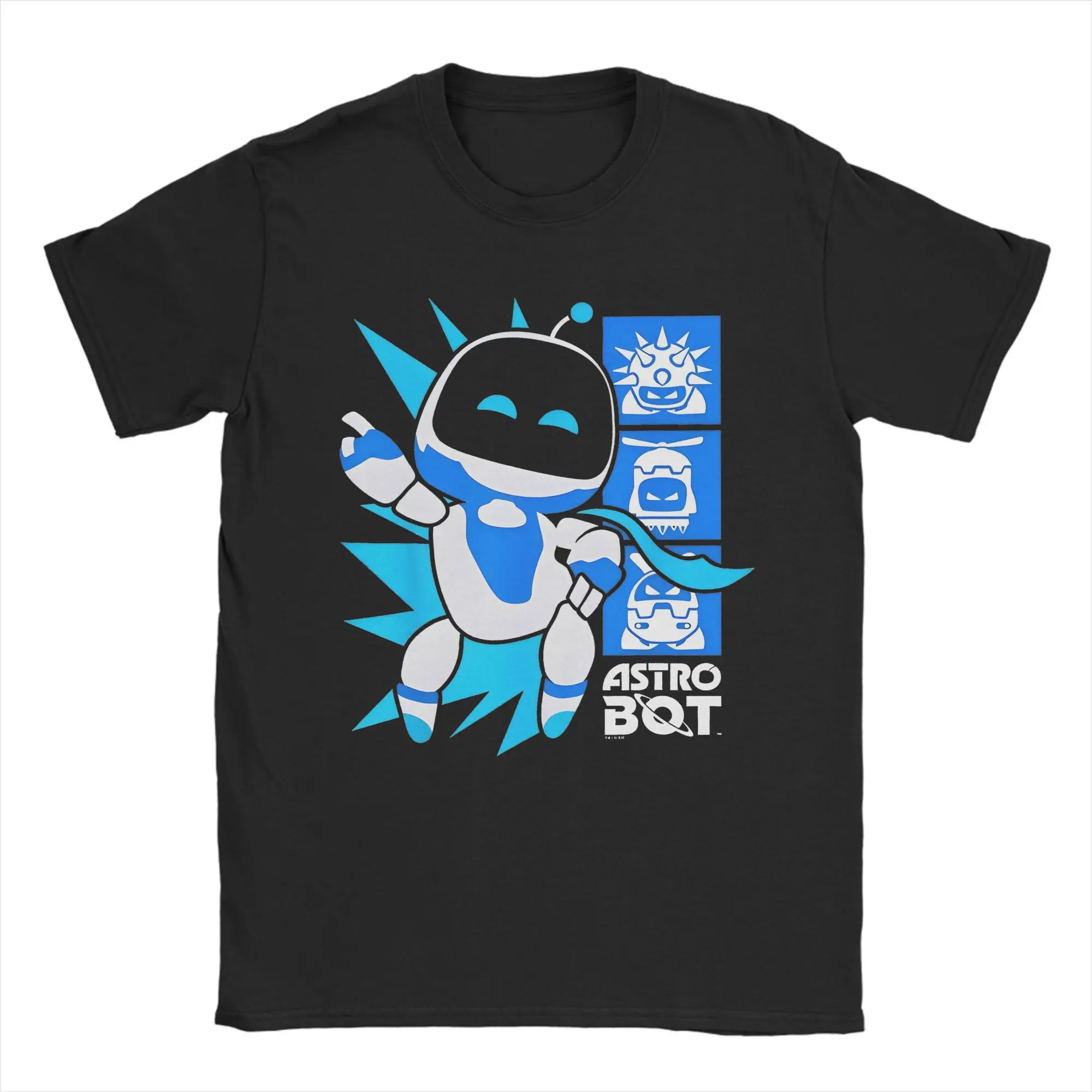 Pose Game I Did It Astro Bot Men T Shirts  Funny Tees Short Sleeve Crew Neck T-Shirt Cotton Summer Tops