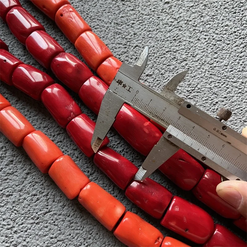 Rare 100% Natural Big Large Orange Red Coral Smooth Round Huge Loose Stone Beads For Jewelry Making Design Gemstone