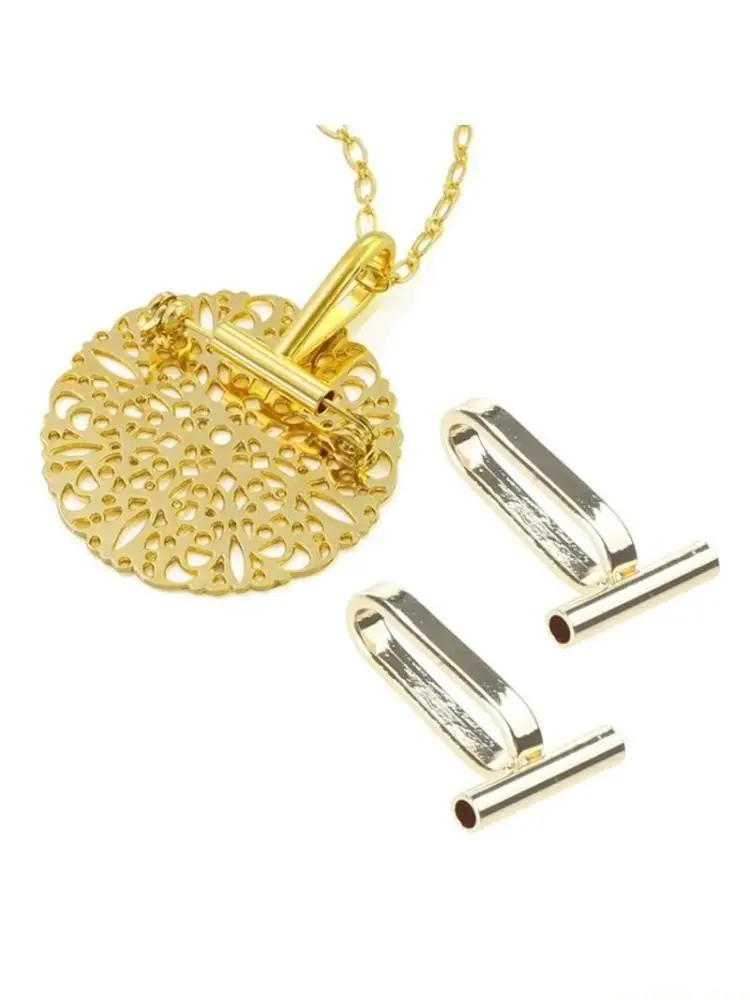 

D46E медная брошь-конвертер ювелирных изделий, булавка-конвертер в кулон, брошь-конвертер, кулон-конвертер, медный DIY ювелирный