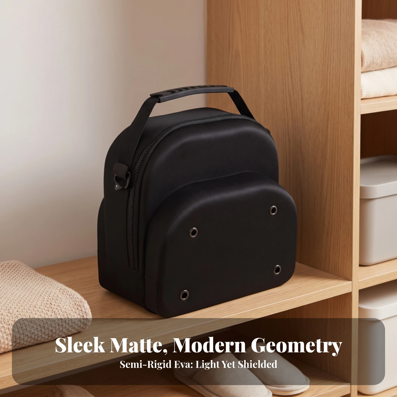 Baseball Cap Carrier Hard-Shell Baseball Cap Case Hat Travel Case Portable Hat Carrier with Shoulder Strap Lightweight