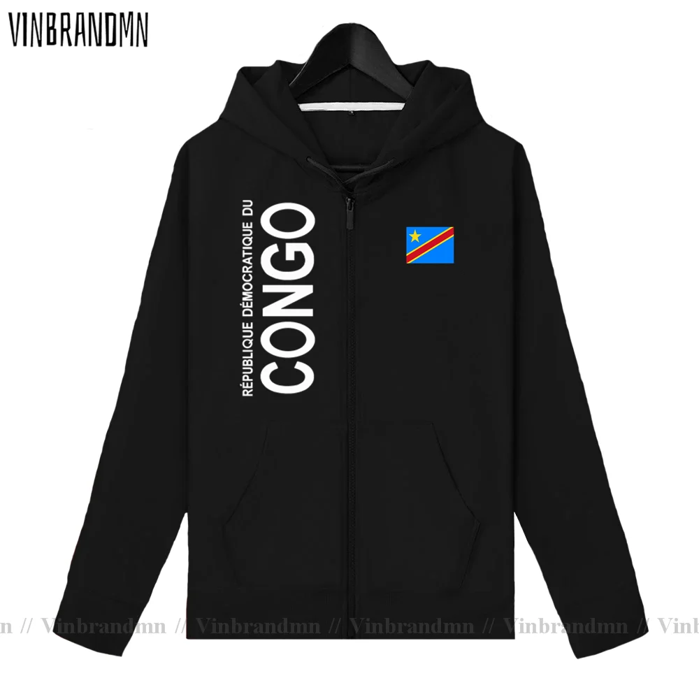 DR Congo COD DRC DROC Congo-Kinsha Congolese mens fleeces hoodies winter cardigan jerseys men jackets and coat zipper tracksuit