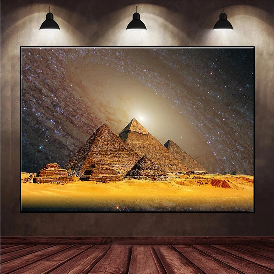 Diamond Mosaic Picture Abstract Art Space Galaxy Pyramid Of Rhinestone Diamond Painting Cross Stitch Embroidery Wall Art