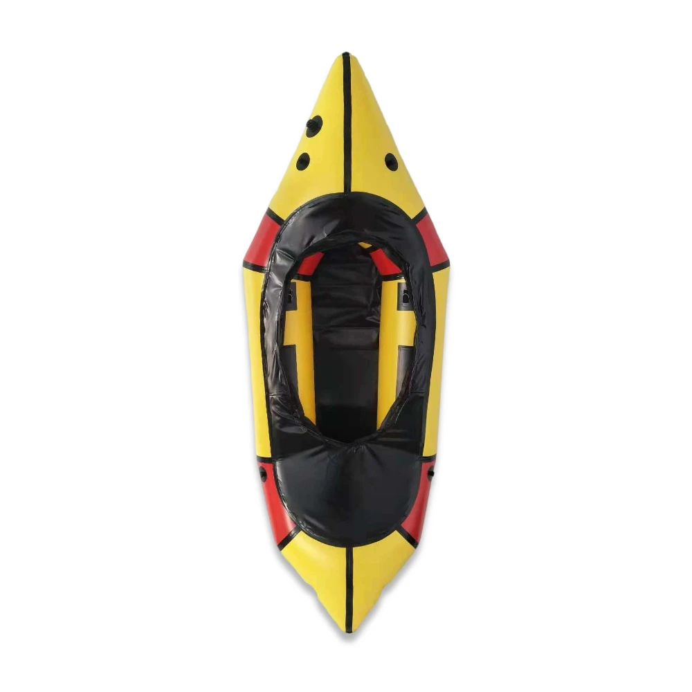 

Factory Outlet 250cm TPU White Water Kayak Inflatable Boat Rowing Boat With Spray Deck Alpacka Packraft