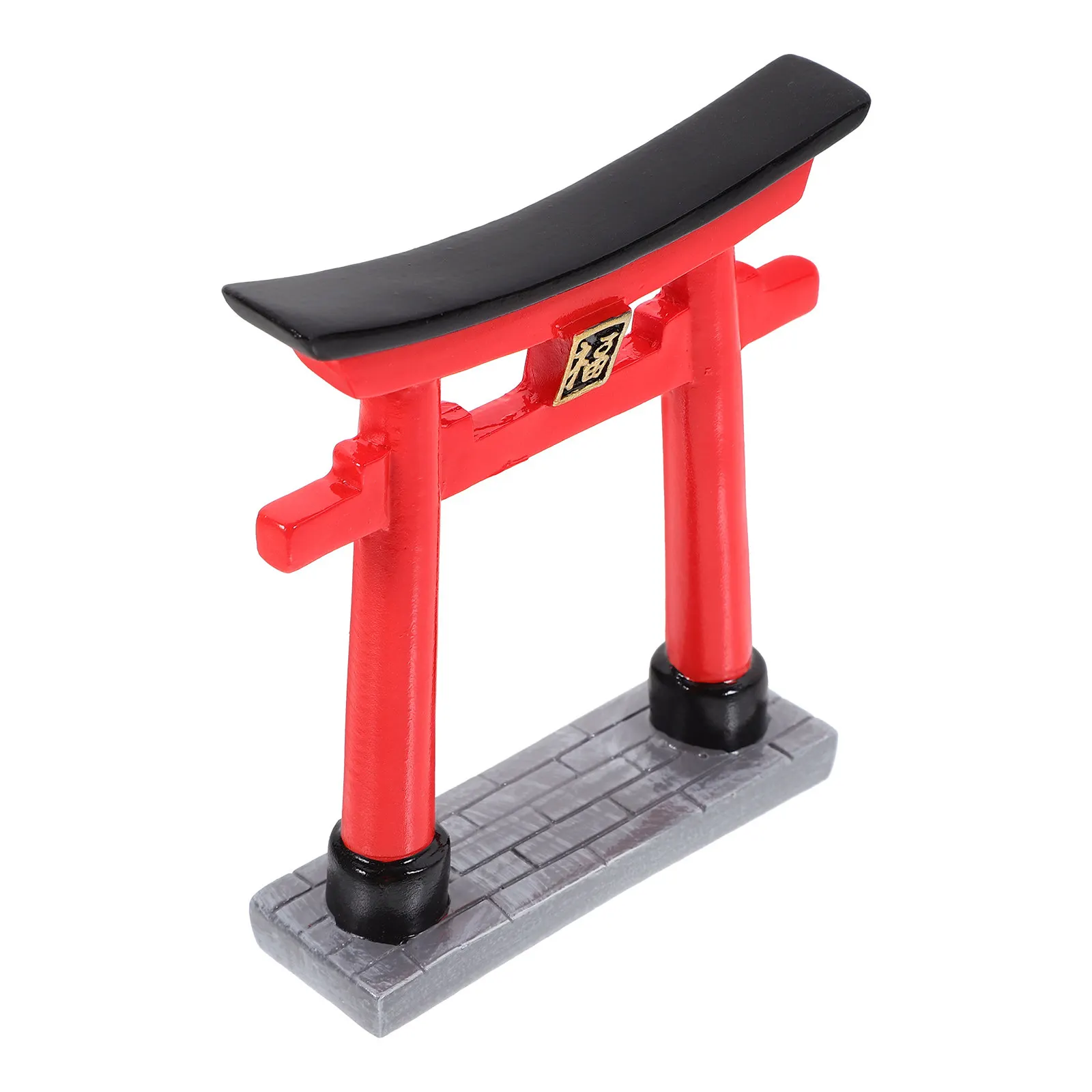 Torii Sculpture Aquarium Landscape Prop Simulation Ornament Fish Tank Decoration Zen Style Statue Garden Ornament