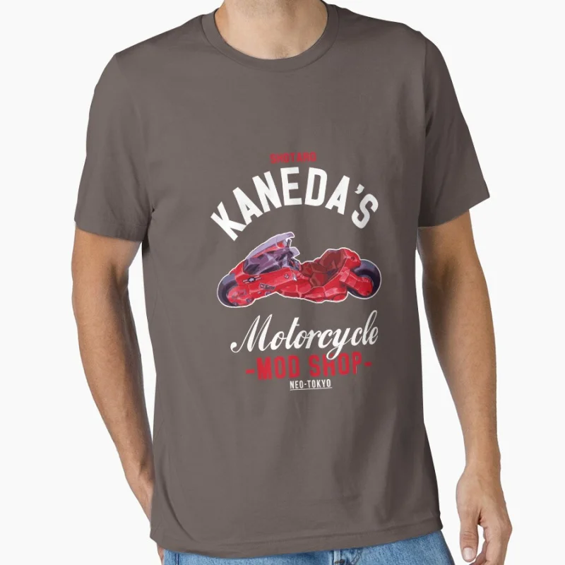 80s Retro Anime Akira Shotaro Kanedas Motorcycle manga Short-sleeve crewneck T-shirt for men Large size Adult tops S-6xl - view 5