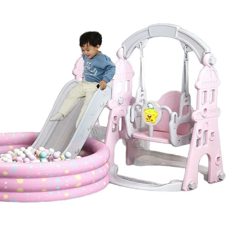 

Children's Indoor Outdoor Family Baby Stairs with Slides Children's Swings Baby Small Combination Toys