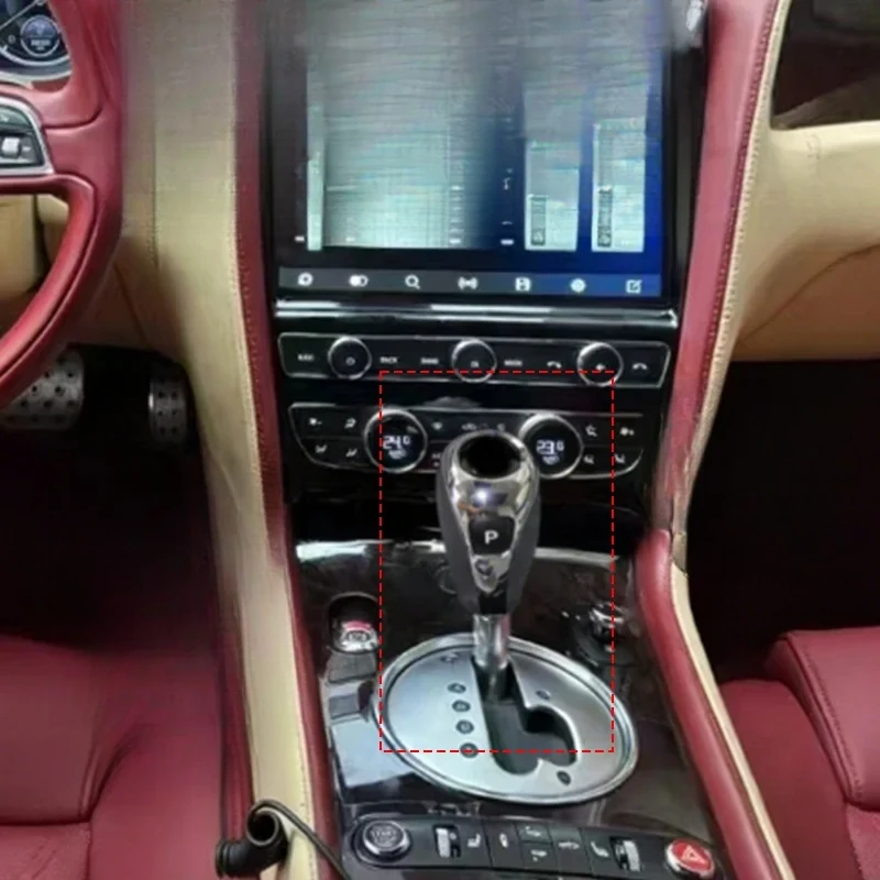 High Quality Leather+Carbon Fiber Gear Shift Lever Upgrade Kit For Flying Spur GT 2006-2019