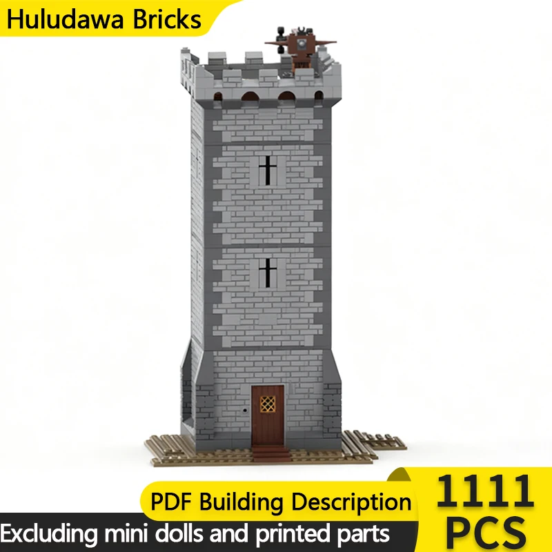 

Medieval Castle Model MOC Building Bricks Town Tall Tower Modular Technology Children Holiday Gifts Assemble Toys Suit